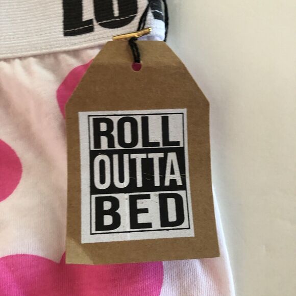 Roll Outta Bed Pink Heart Pajama Bottoms Juniors Size XL - Picture 10 of 13